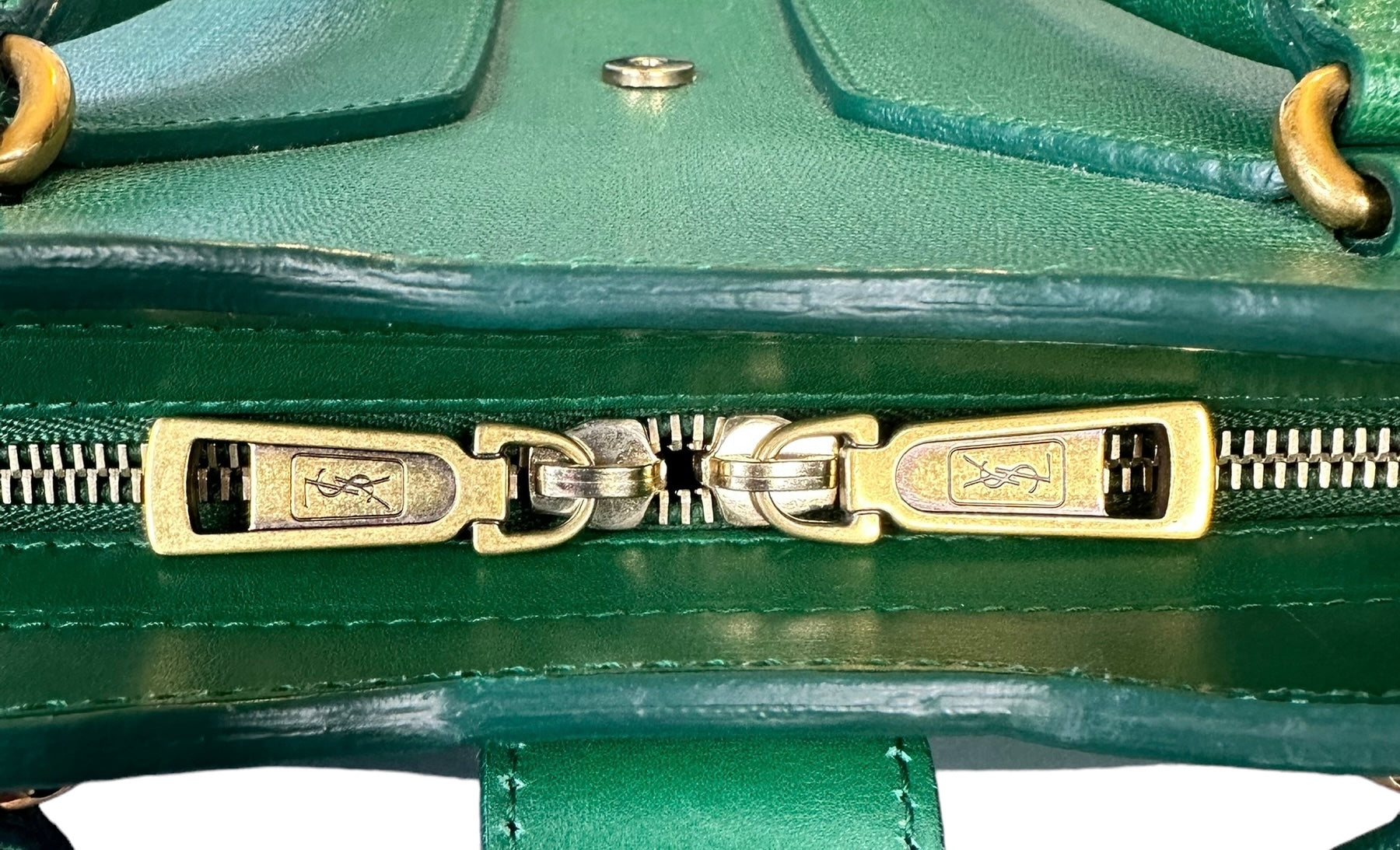 Preloved Saint Laurent YSL Full Grained Calfskin Leather Large Top Handle Satchel 00142024OPUL