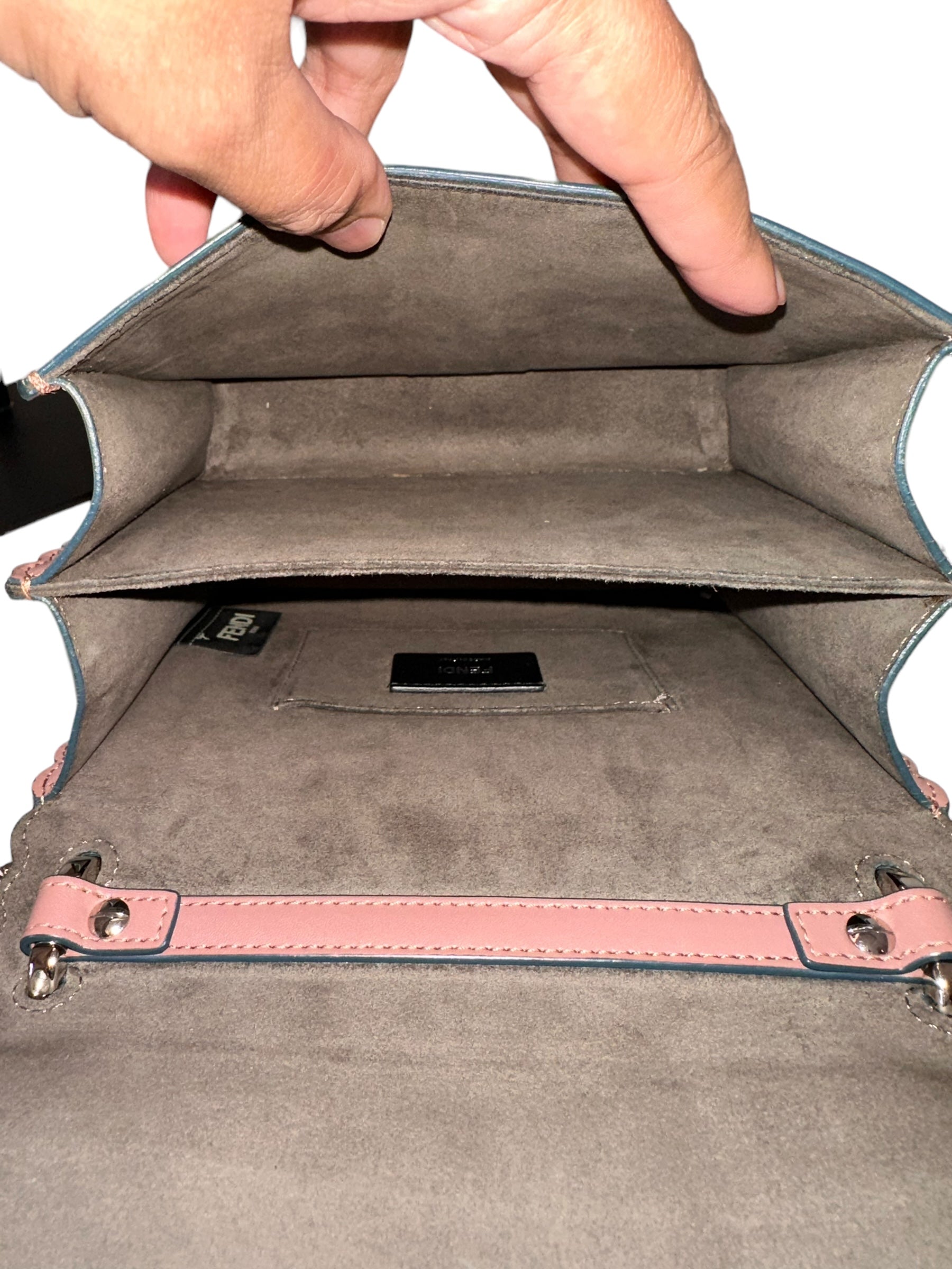 Preloved Fendi Vitello Liberty Scalloped Studded Small Kan 02352024OPUL