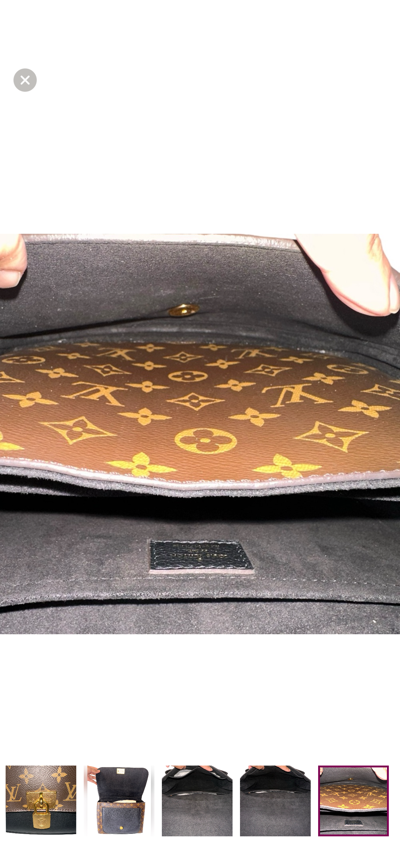 Preloved Louis Vuitton Black Marignan Monogram