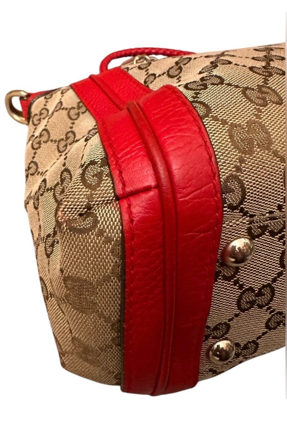 Preloved Gucci GG Braided Top Handle Bamboo Two Way Bag 03032024OPUL