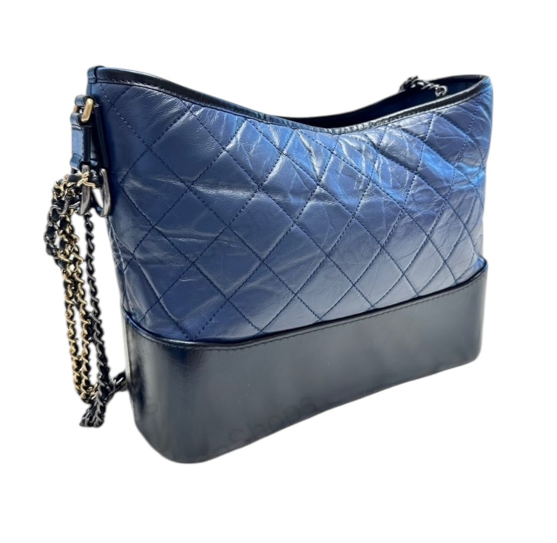 Preloved Chanel CC Gabrielle in Lambskin Leather Medium 00552025OPUL