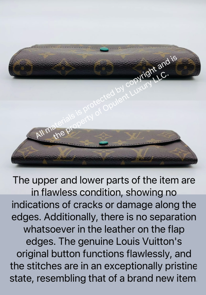 Preloved Louis Vuitton Monogram Portefeulle Emily Green with Box 01682024OPUL