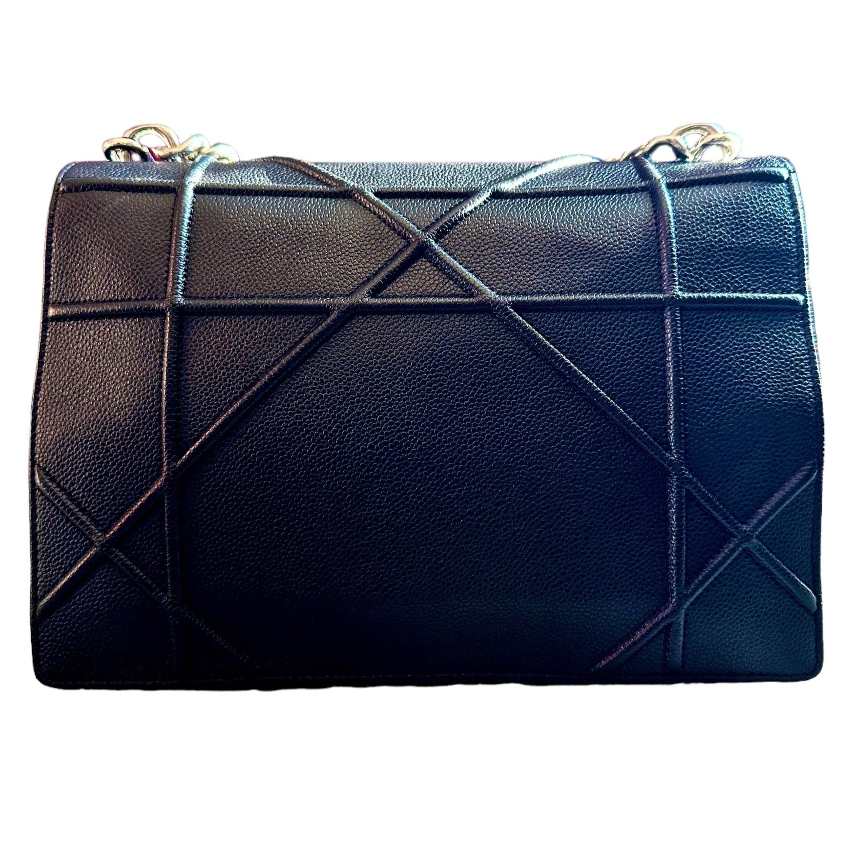 Preloved Christian Dior CD Diorama Matt Noir Large Crossbody 01862024OPUL