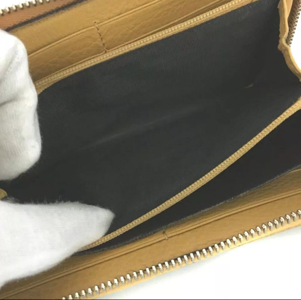 Preloved Gucci Bamboo Tassle GG Logo Canvas Long Wallet 00132025OP