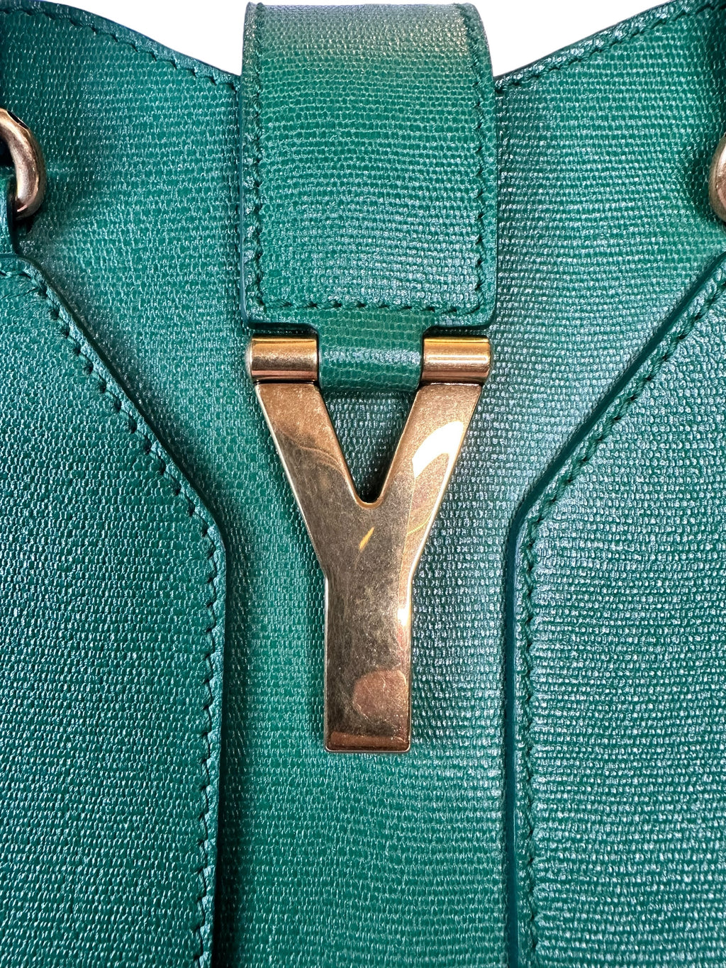 Preloved Saint Laurent YSL Full Grained Calfskin Leather Large Top Handle Satchel 00142024OPUL