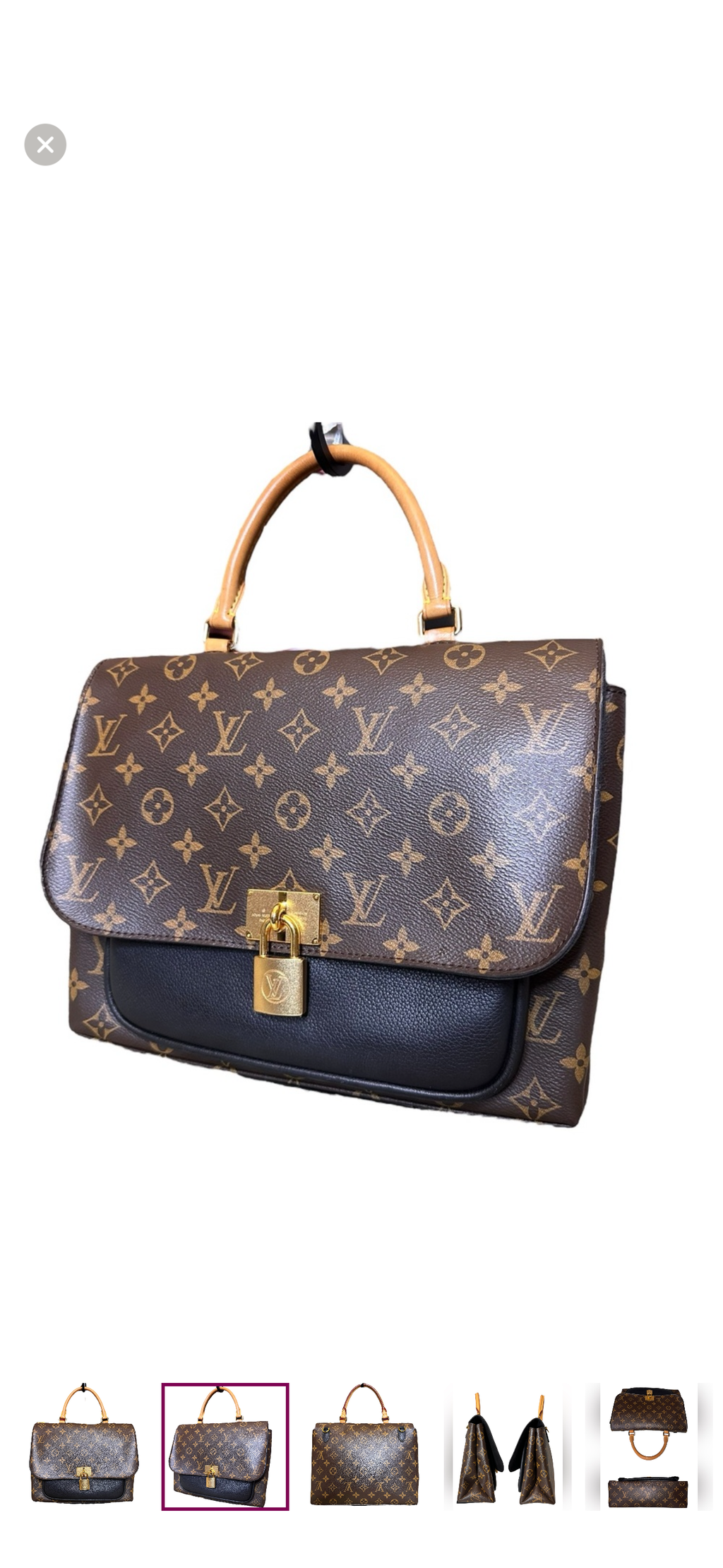 Preloved Louis Vuitton Black Marignan Monogram
