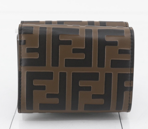 Fendi FF Diamiand Geometric Trifold Wallet 00212025OPUL