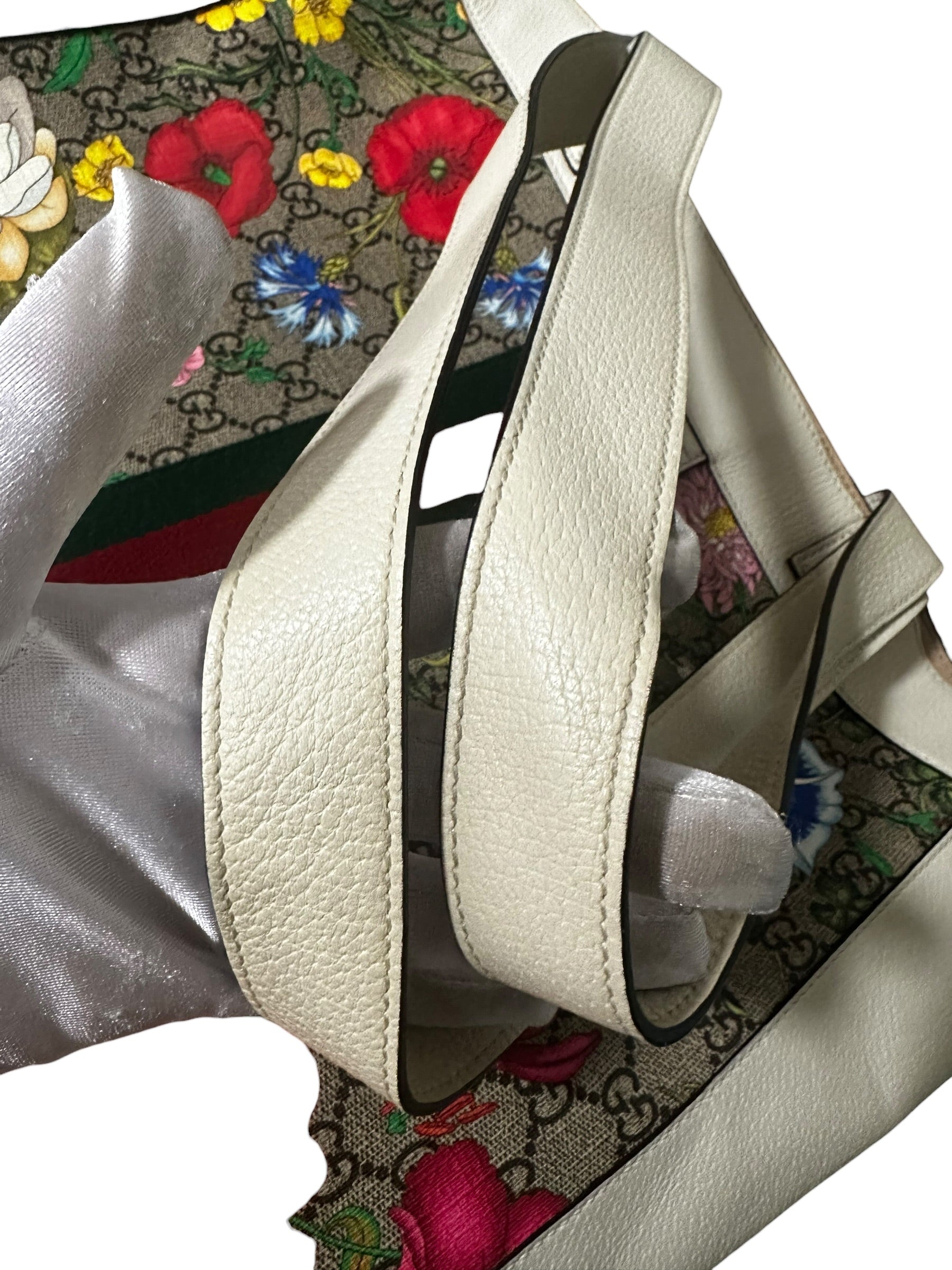 Preloved Gucci Ophidia Floral GG Supreme Canvas Large Vertical Tote 00302026OPUL