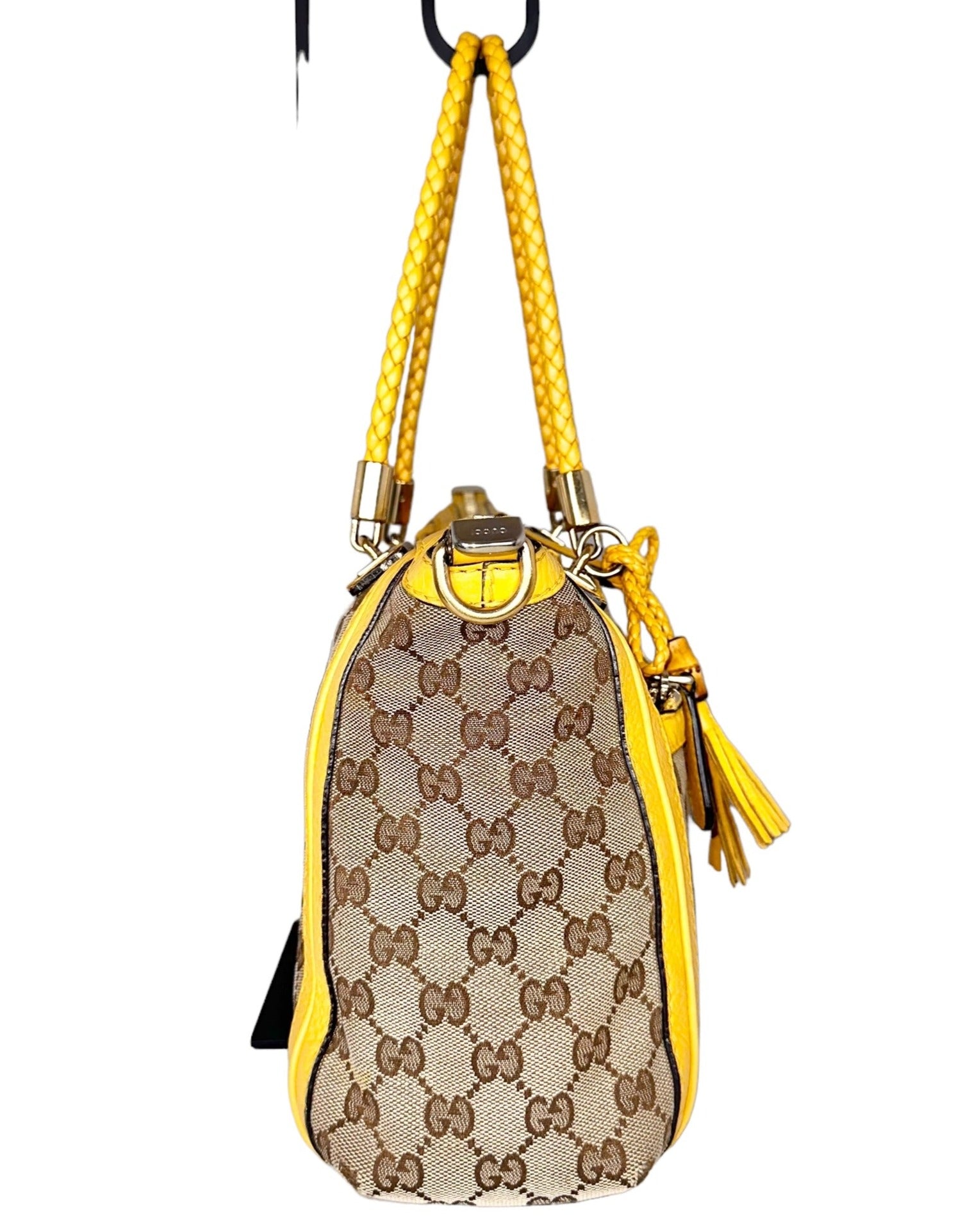 Preloved Gucci GG Leather Tassel  Bella Two Way Top Handle 01732024OPUL