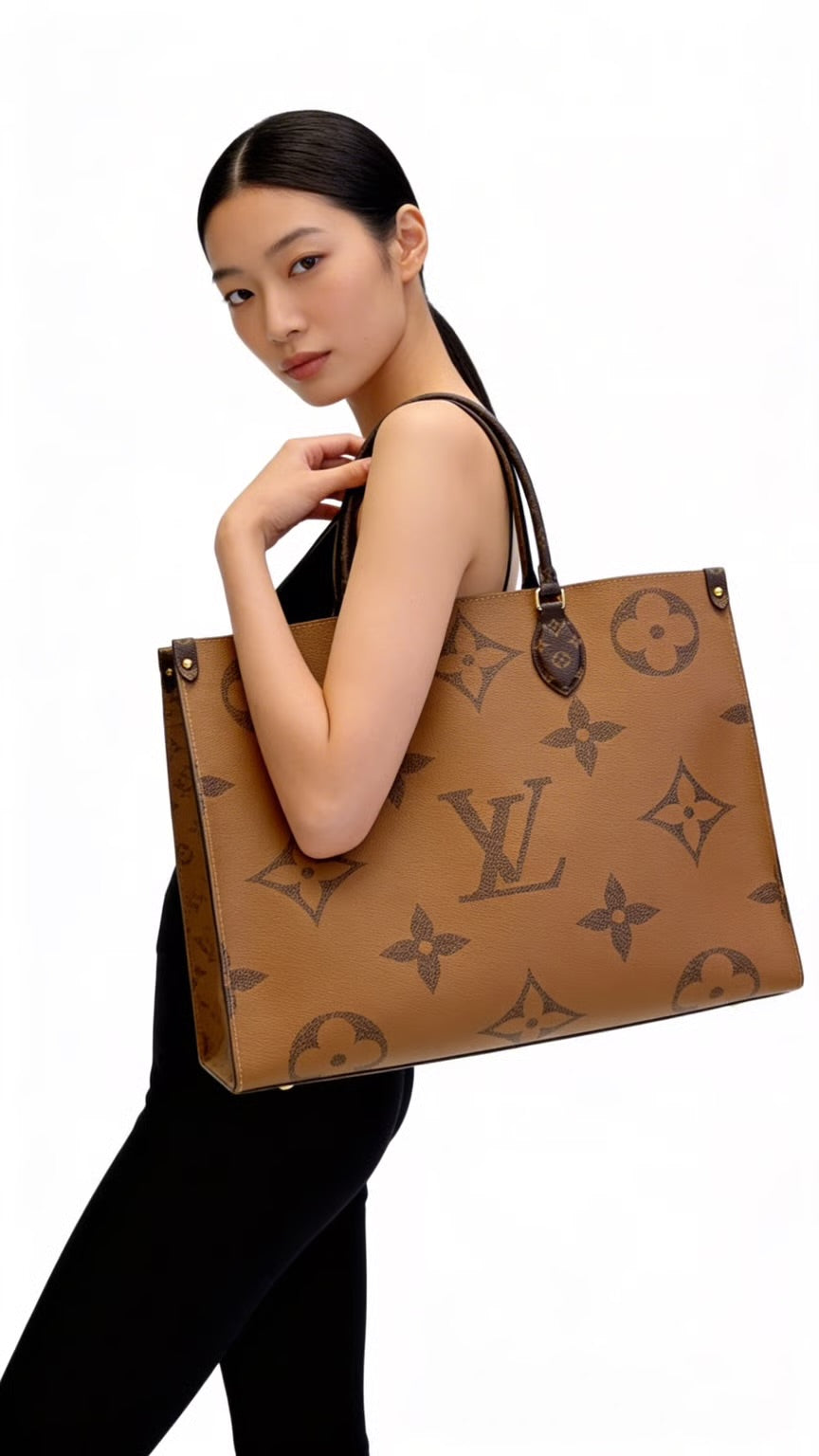 Preloved (Full Set) Louis Vuitton On The Go Reverse Monogram GM Size 00422025OPUL