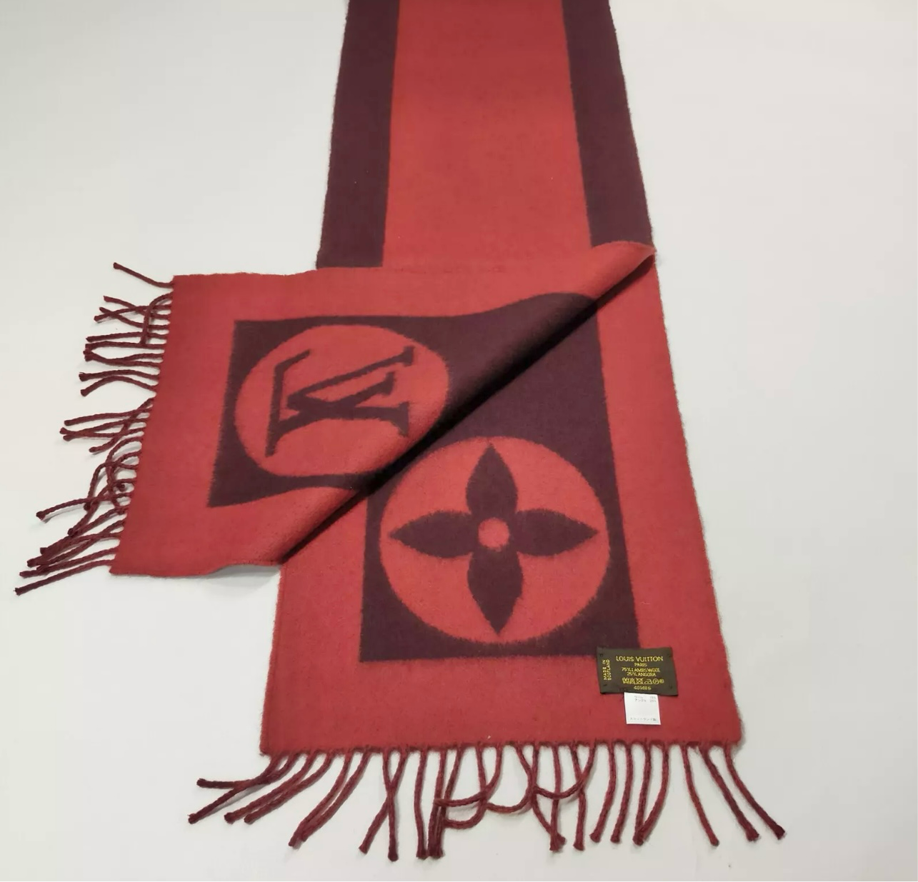 Preloved Louis Vuitton LV Angora-Lamb Wool Winter Scarf (02582024OPUL)