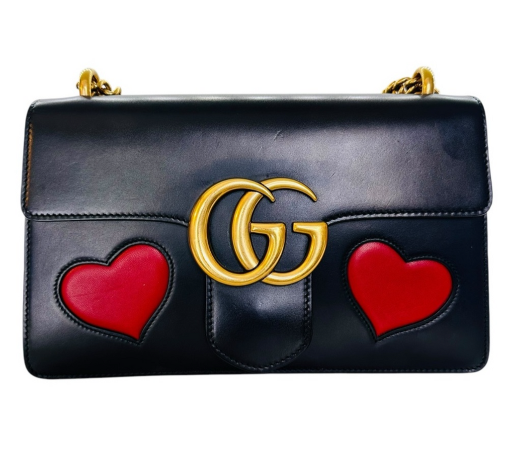 Preloved Gucci GG Marmont Limited Edition Heart Patchwork 03082024OPUL