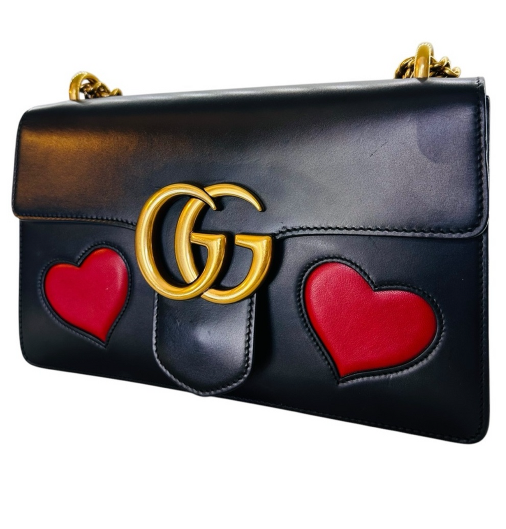 Preloved Gucci GG Marmont Limited Edition Heart Patchwork 03082024OPUL