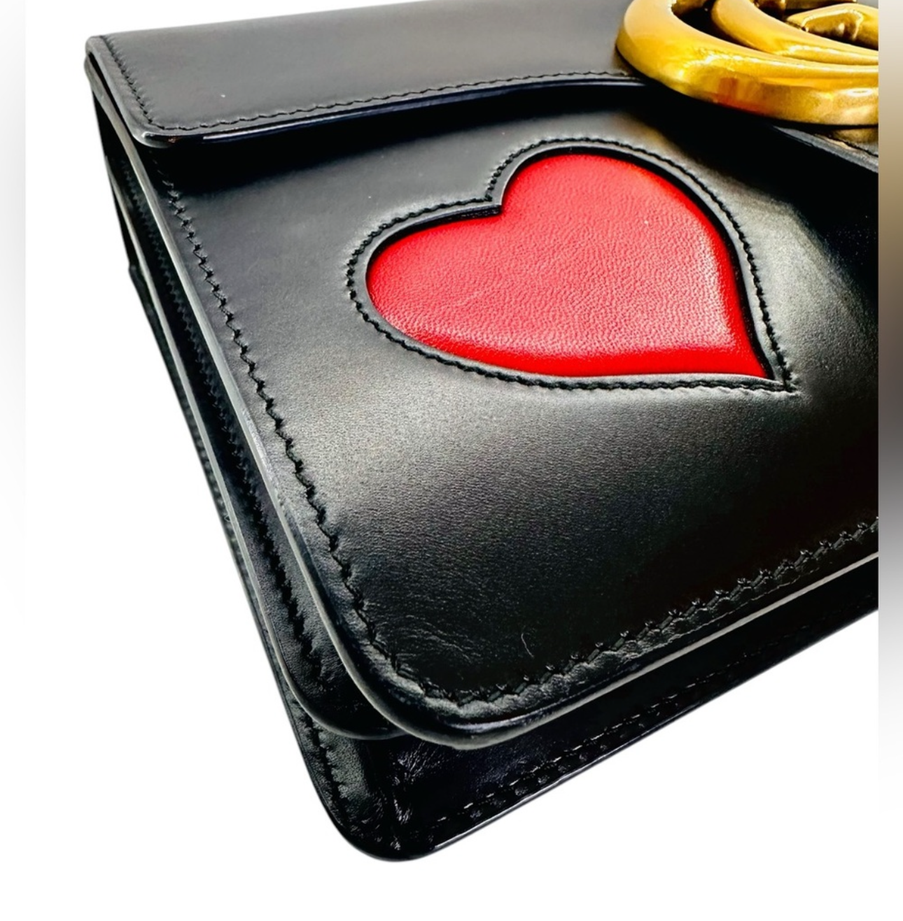 Preloved Gucci GG Marmont Limited Edition Heart Patchwork 03082024OPUL