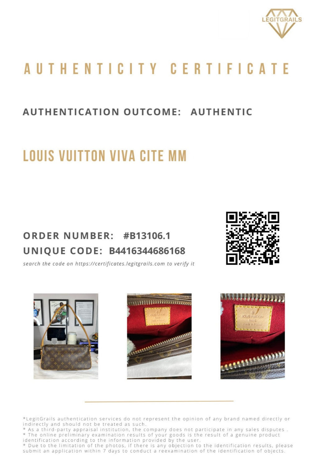 Preloved Louis Vuitton Monogram Viva Cite MM 01442024OPUL